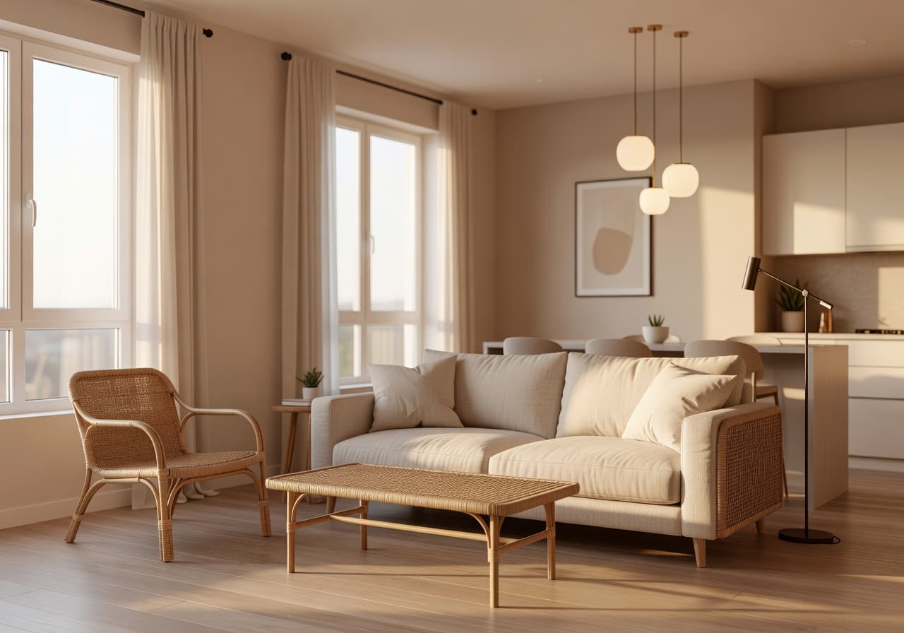 KI Innengestaltung für Mietwohnung und Airbnb mit DecorAI
